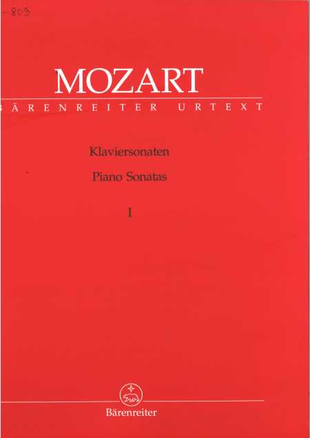 Klaviersonaten I Bārenreiter Urtext