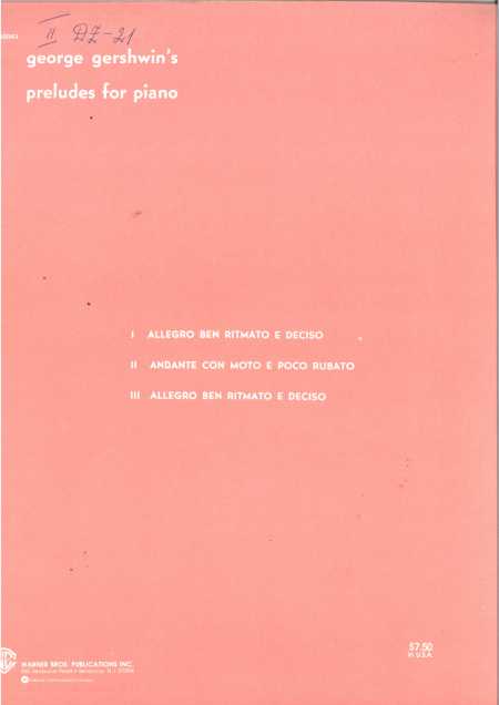 Preludes for Piano