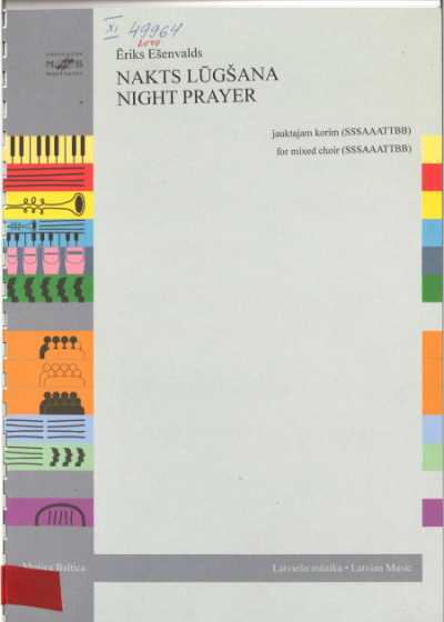 Nakts lūgšana Night Prayer jauktajam korim