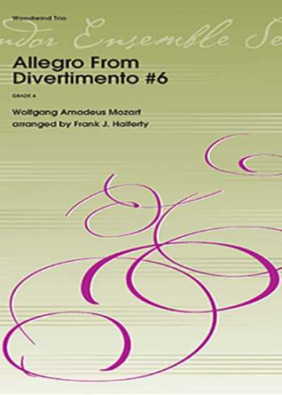 Allegro From Divertimento #6 Woodwind Trio